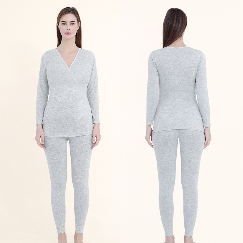 프라하우스 텐셀 수유내복 상하세트 임산부 조리원 산모내의 산후 - 상세 이미지 3