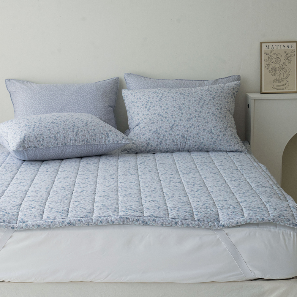 송화침장 먼지없는 알러지케어 S / SS 논슬립 고정밴드 침대패드