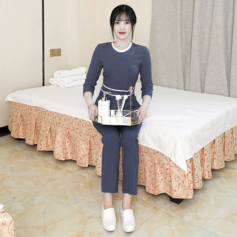 유니폼 근무복 피부관리실 간호복 미용사 에스테틱 실습복 애견미용사 - 상세 이미지 3
