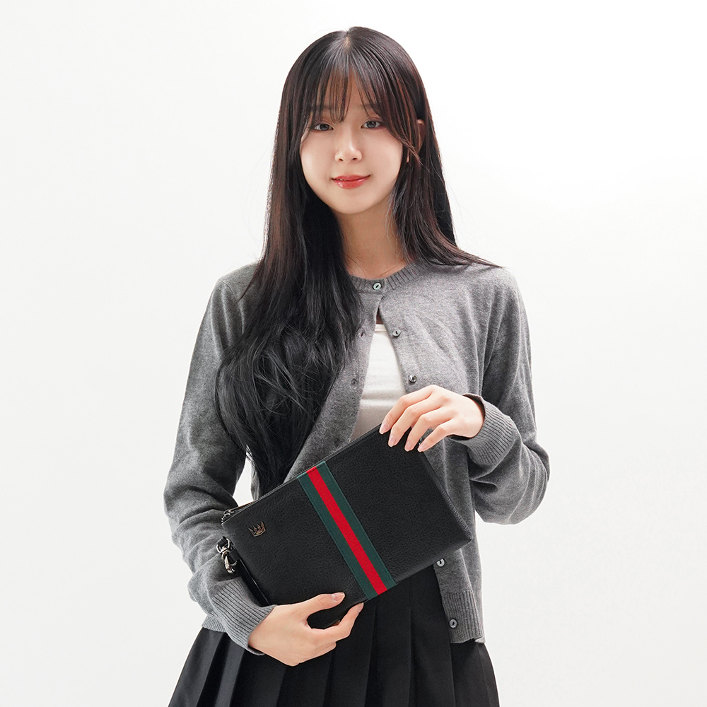 [크로리치] 천연소가죽 남자 클러치백 손가방 파우치 남자클러치 L 사이즈 이미지 6
