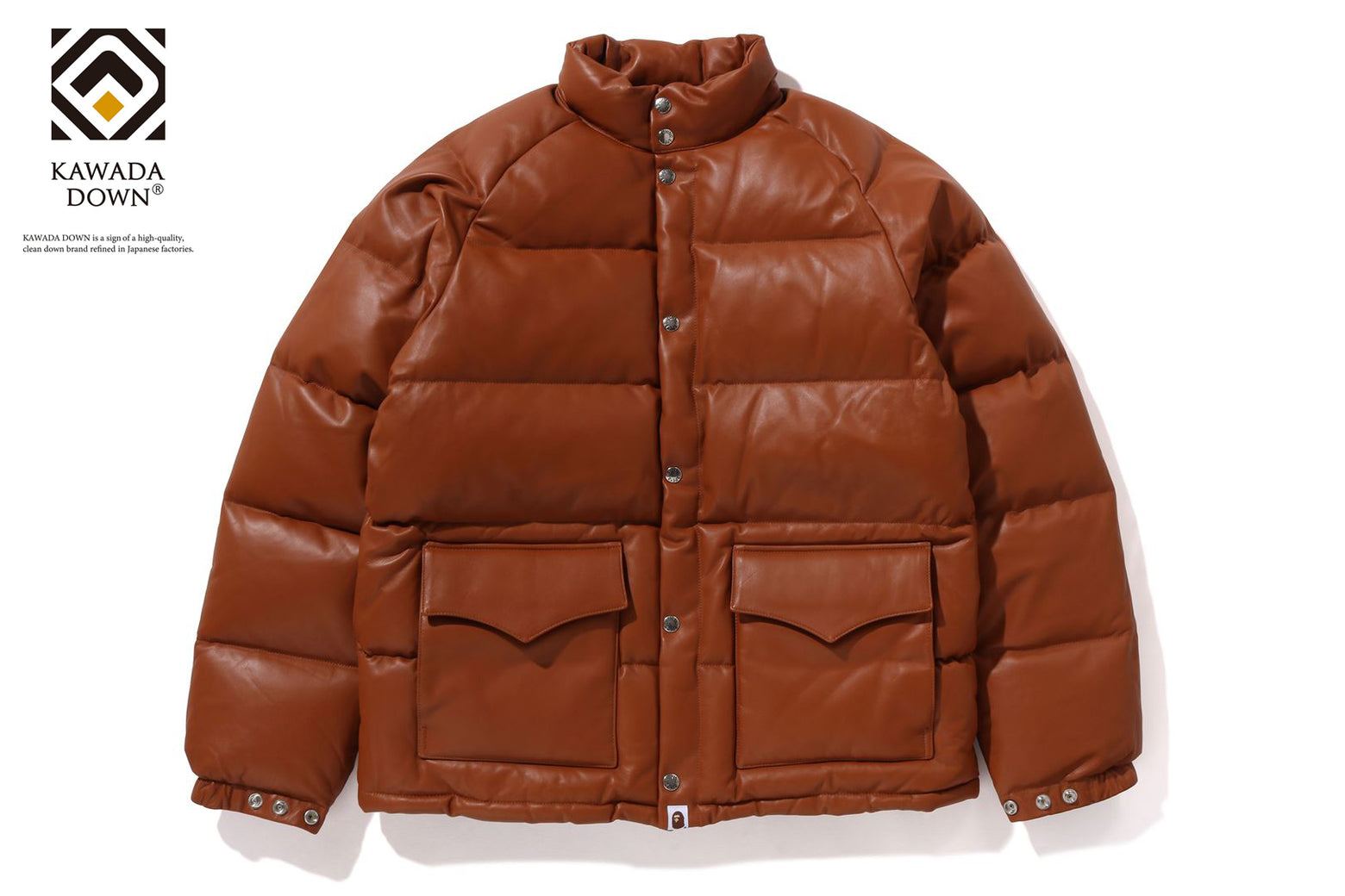 베이프 패딩 LEATHER CLASSIC DOWN JACKET 1K80-144-004 - 상세 이미지 3