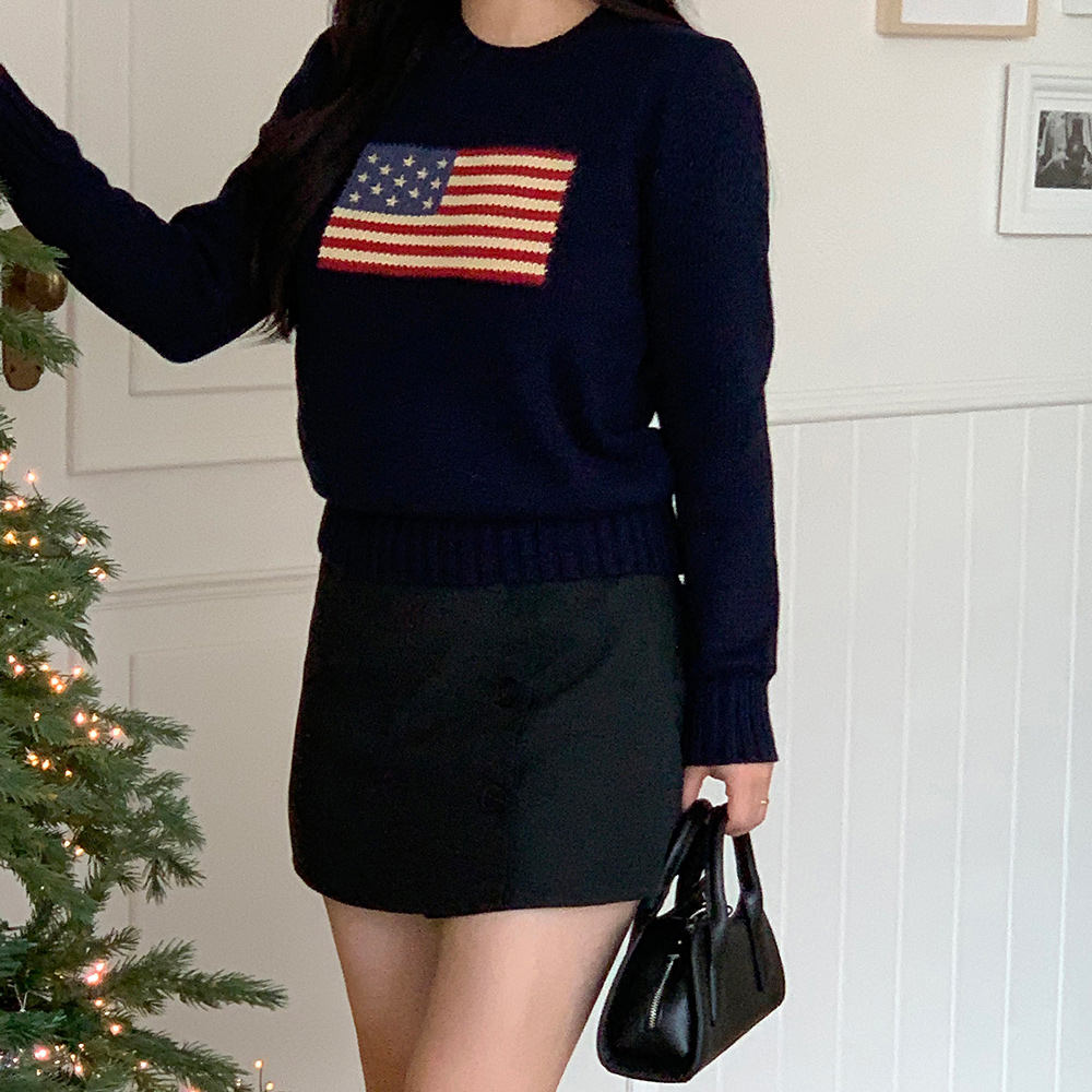 폴로 랄프로렌 보이즈 성조기 니트 스웨터 추가 이미지