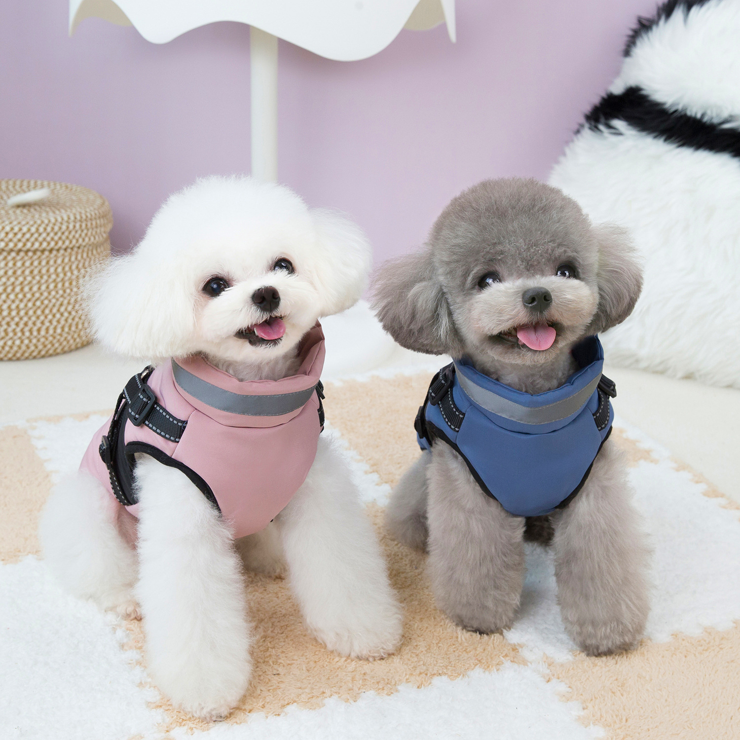 강아지 옷 겨울 이지워킹 패딩 하네스옷 S-2XL - 상세 이미지 5