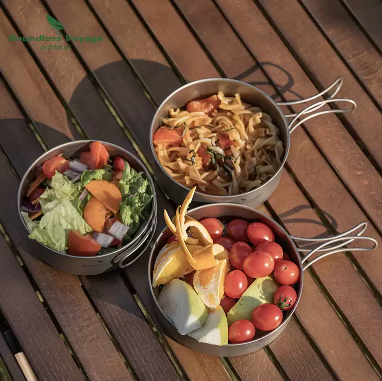 대륙의 벨락웍 티타늄 코펠 접시 백패킹 후라이팬 캠핑웍