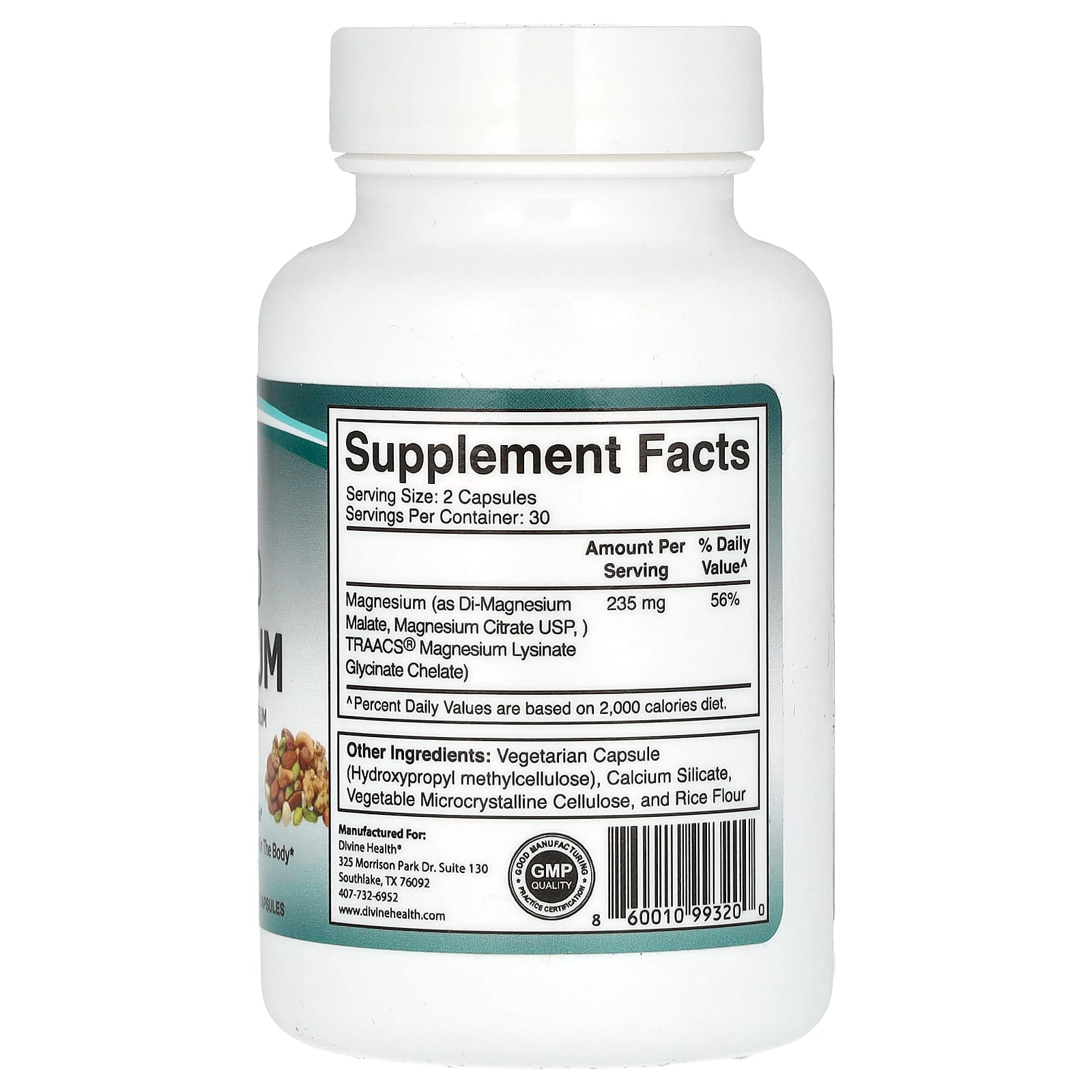 디바인헬스 리빙 킬레이트 마그네슘 200mg 60정 x 2병 - 상세 이미지 2