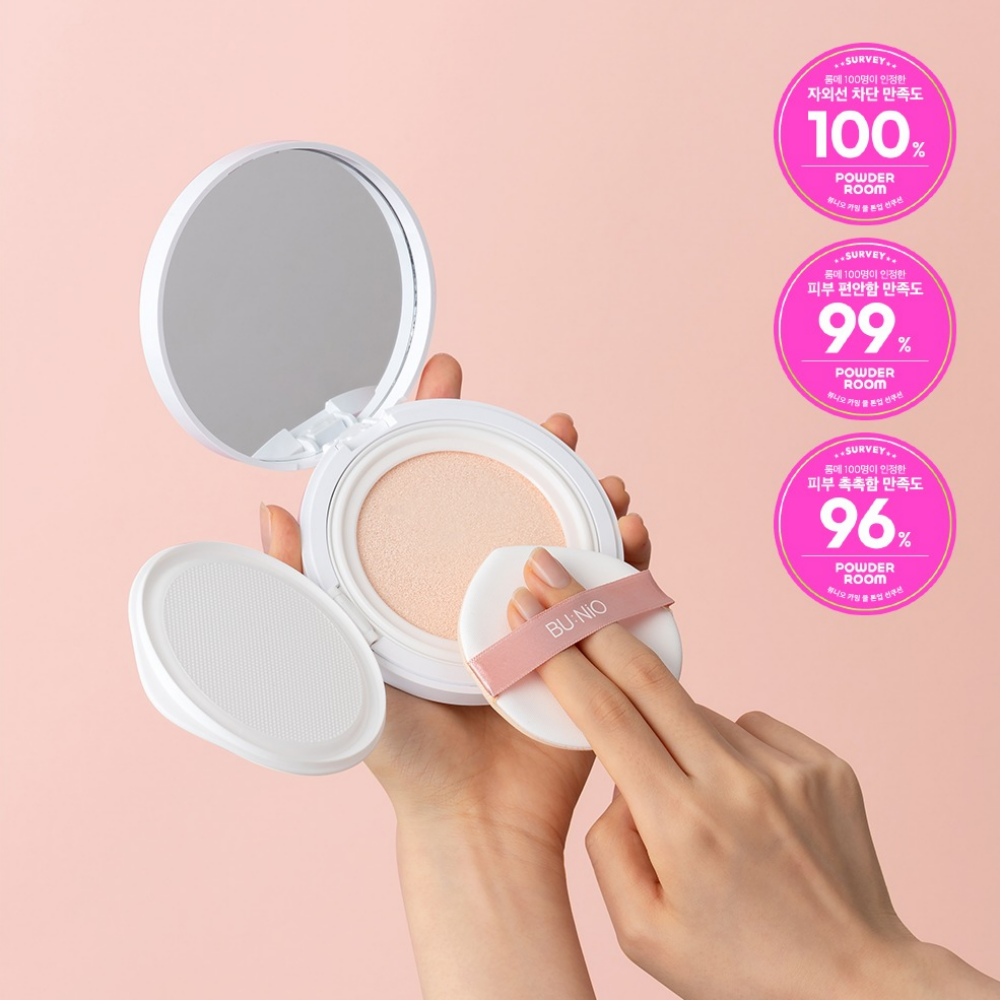뷰니오 카밍 쿨 톤업 선쿠션25g BIG 생얼쿠션 SPF50+ 자외선차단 - 상품 이미지