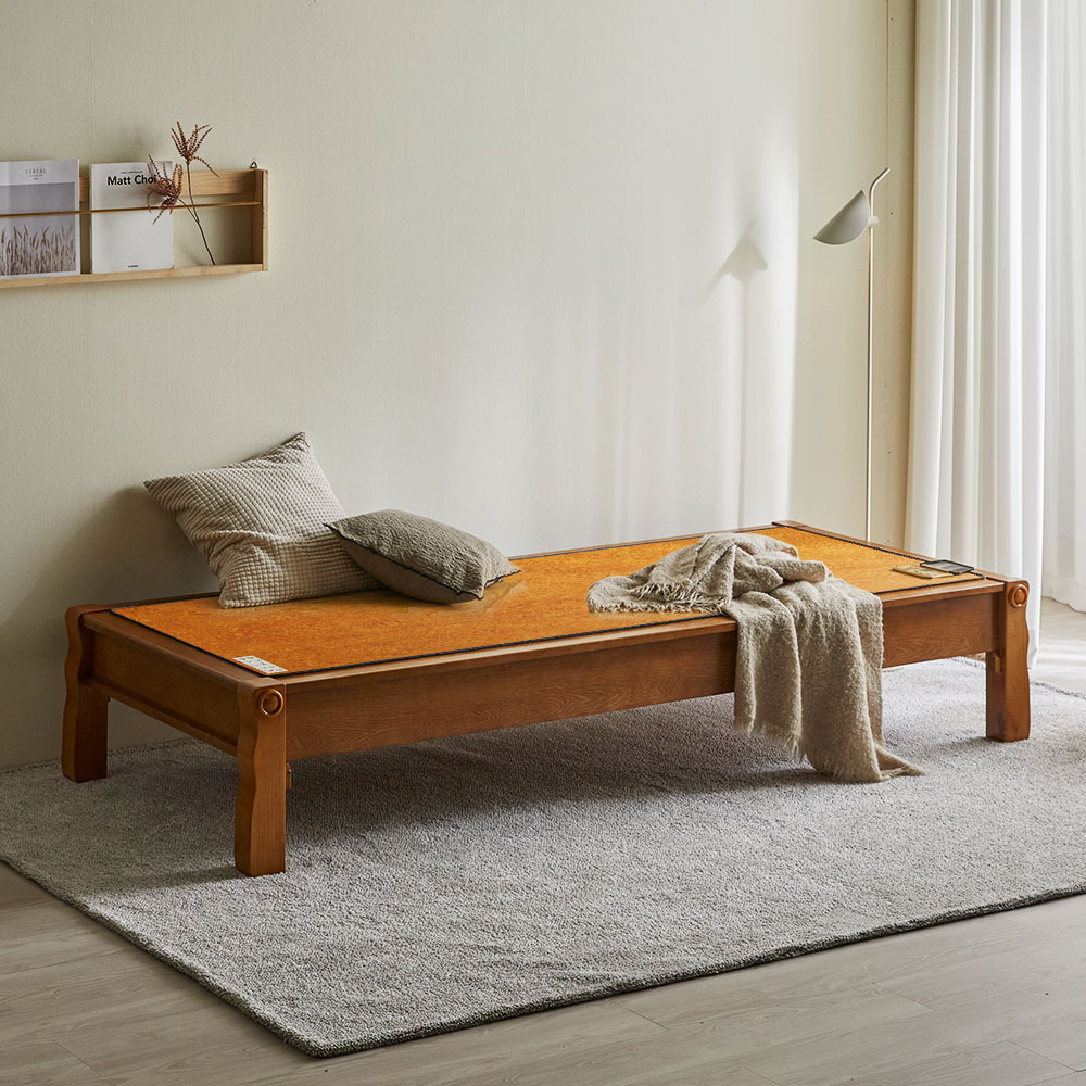 장인가구 고센 소나무 원목 평상형 카우치 온열 황토 흙소파 +마모륨 보료