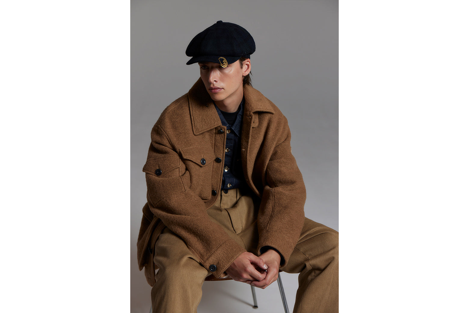 베이프 모자 BAKER BOY CAP 7K80-180-302 - 상세 이미지 4