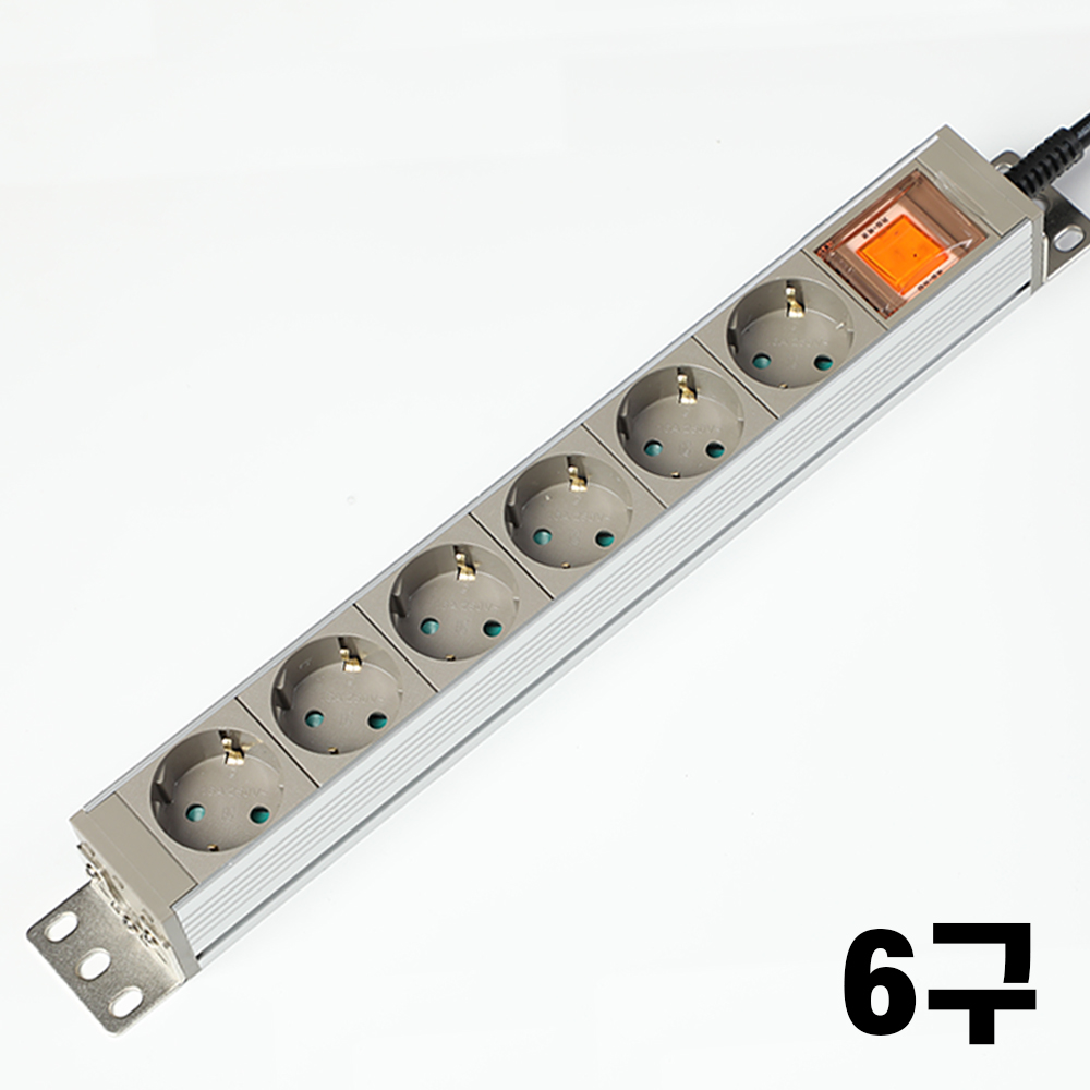 고용량멀티탭 고전압 고전력 알루미늄 4000w 산업용 컴퓨터 안전 멀티콘센트 4구1.5m