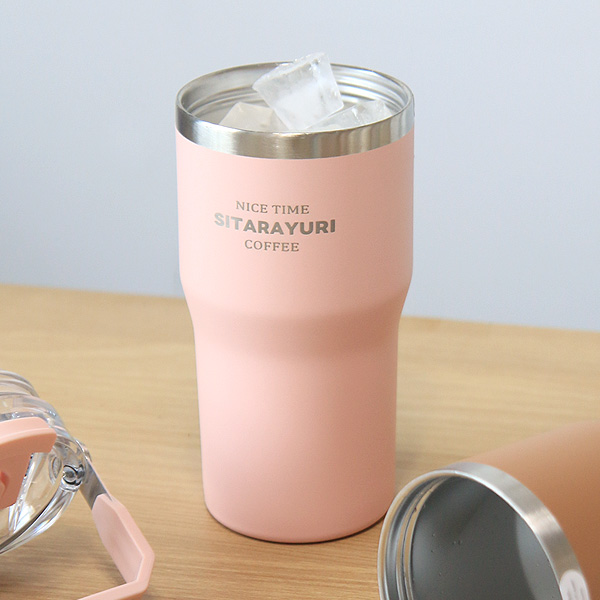 투웨이 손잡이 텀블러 900ml 등산 대용량 보온 보냉 빨대 - 상세 이미지 4