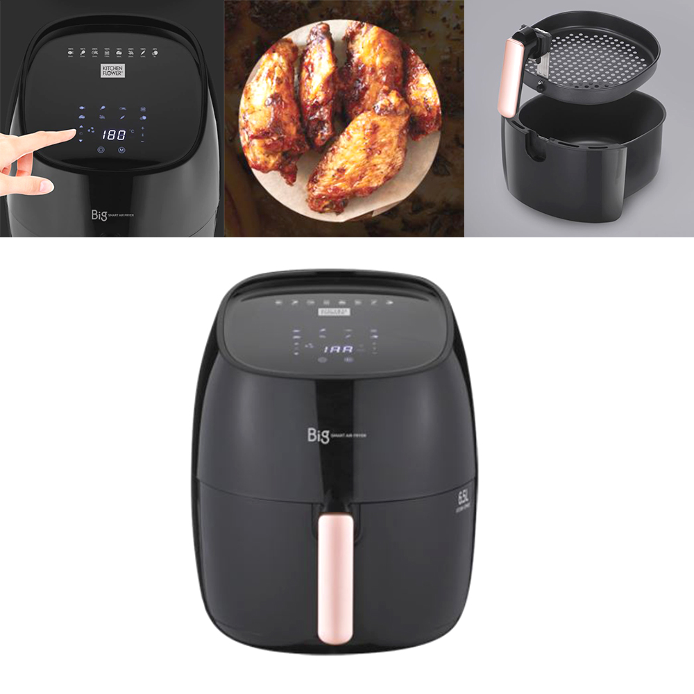 대용량 베이킹 에어프라이어 분리식 터치버튼 공기순환 튀김기
