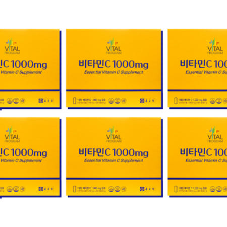 종근당 바이탈 프로그램 비타민씨 비타민C 1000mg 600정, 6개