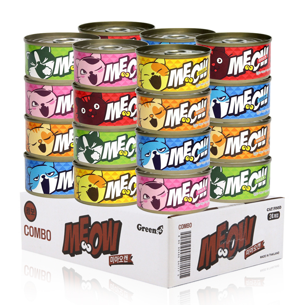 미아오캔 고양이 통조림 캔 간식 길냥이 길고양이 6종혼합, 80g, 24... 솔직 후기 | 실제 사용자 리뷰 총정리 - 대표 이미지