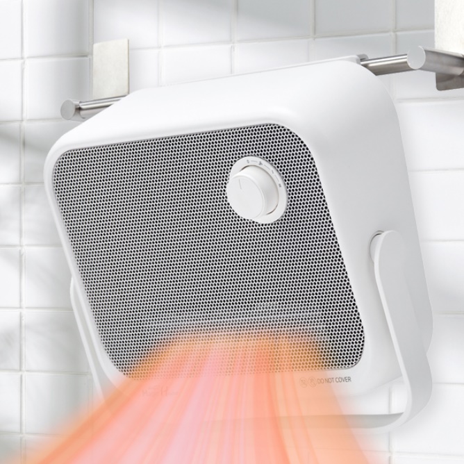 무타공 벽걸이 온풍기 화장실 온풍기 저소음 미니 온풍기 소형 히터