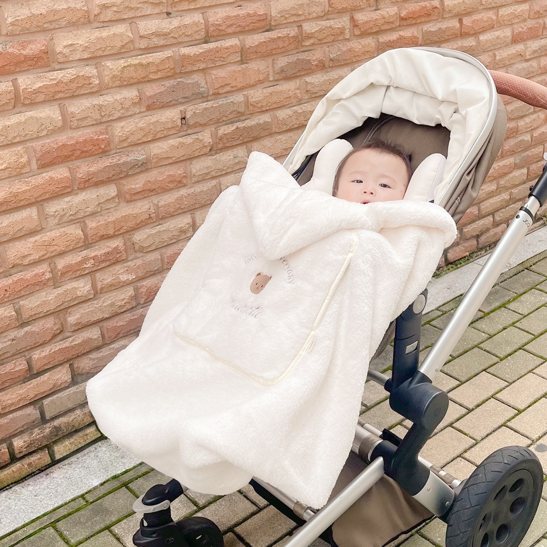 마롤 극세사 아기띠워머 아기 망토 블랭킷 후드 담요 겨울옷