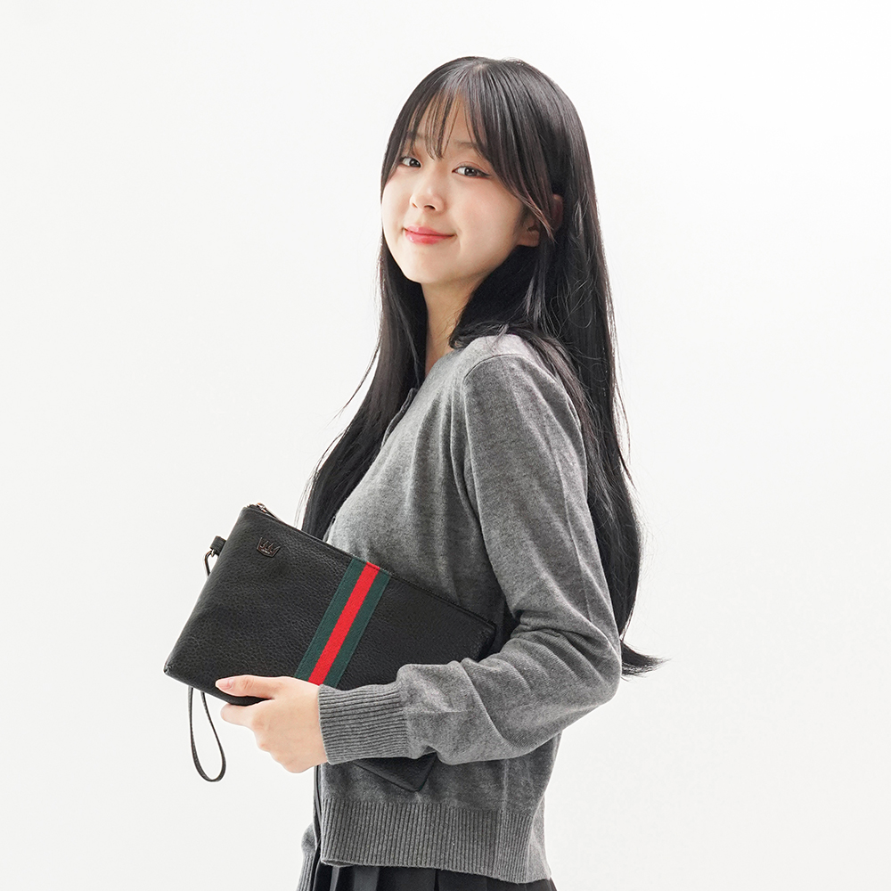 [크로리치] 천연소가죽 남자 클러치백 손가방 파우치 남자클러치 L 사이즈 이미지 7