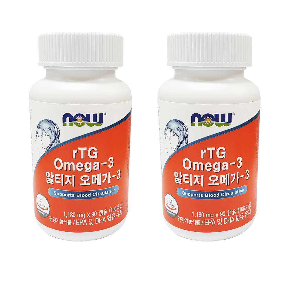 나우푸드 알티지 오메가3 1180mg x 90캡슐 x 2개 : 써클홀딩스