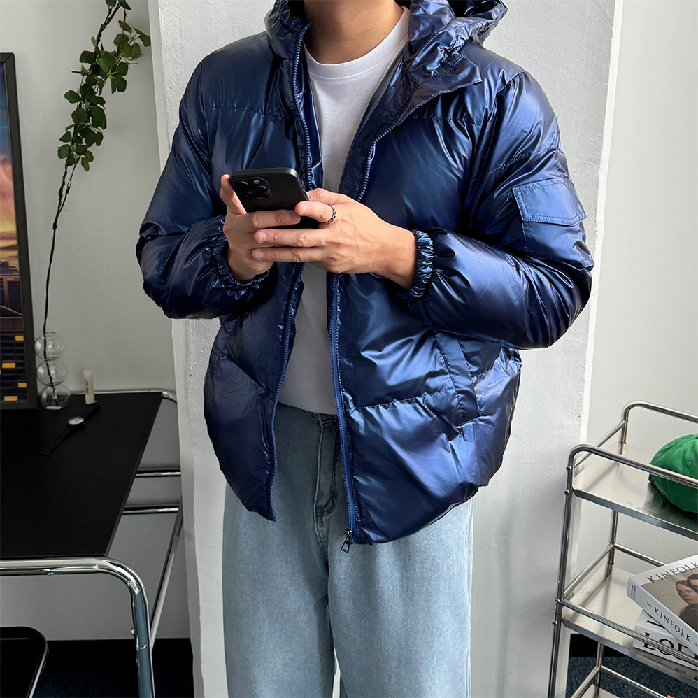 1+1 ma1 푸퍼패딩 유광패딩 - 상품 이미지
