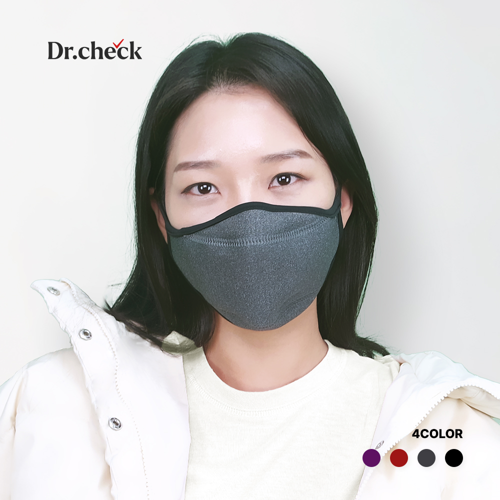 국내생산 겨울 기모 방한 마스크 3D 입체 골프 러닝 방한용 스포츠 보온 겨울용 - 메인 이미지