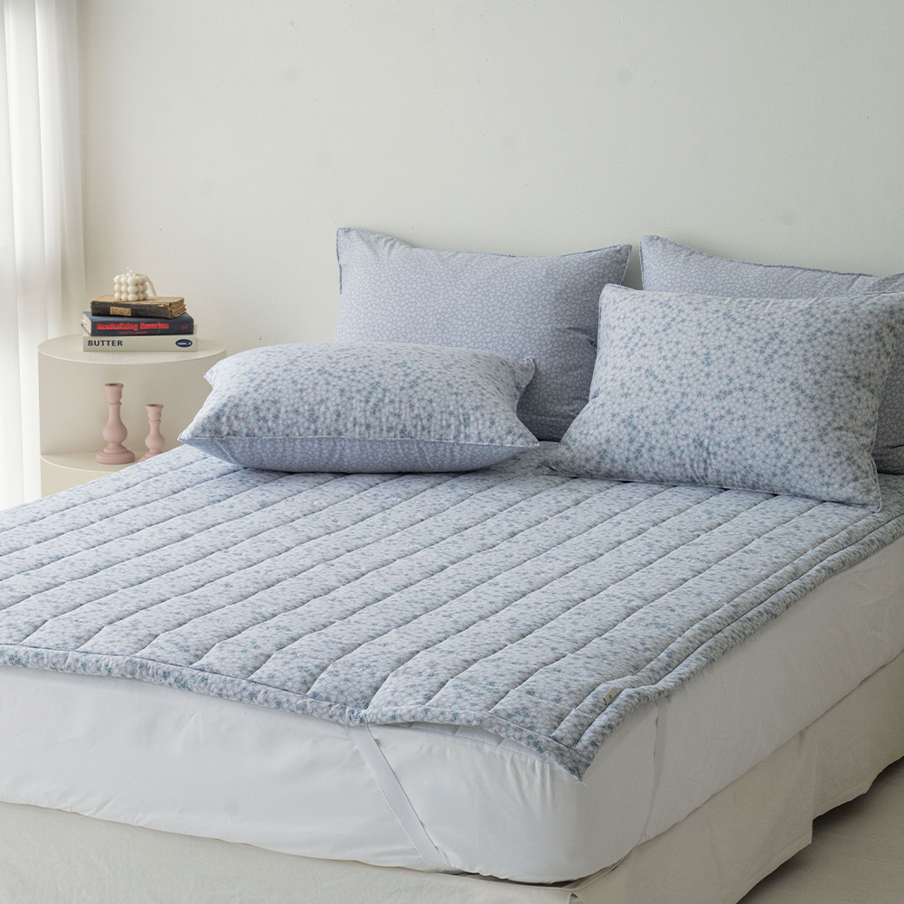 송화침장 먼지없는 알러지케어 S / SS 논슬립 고정밴드 침대패드