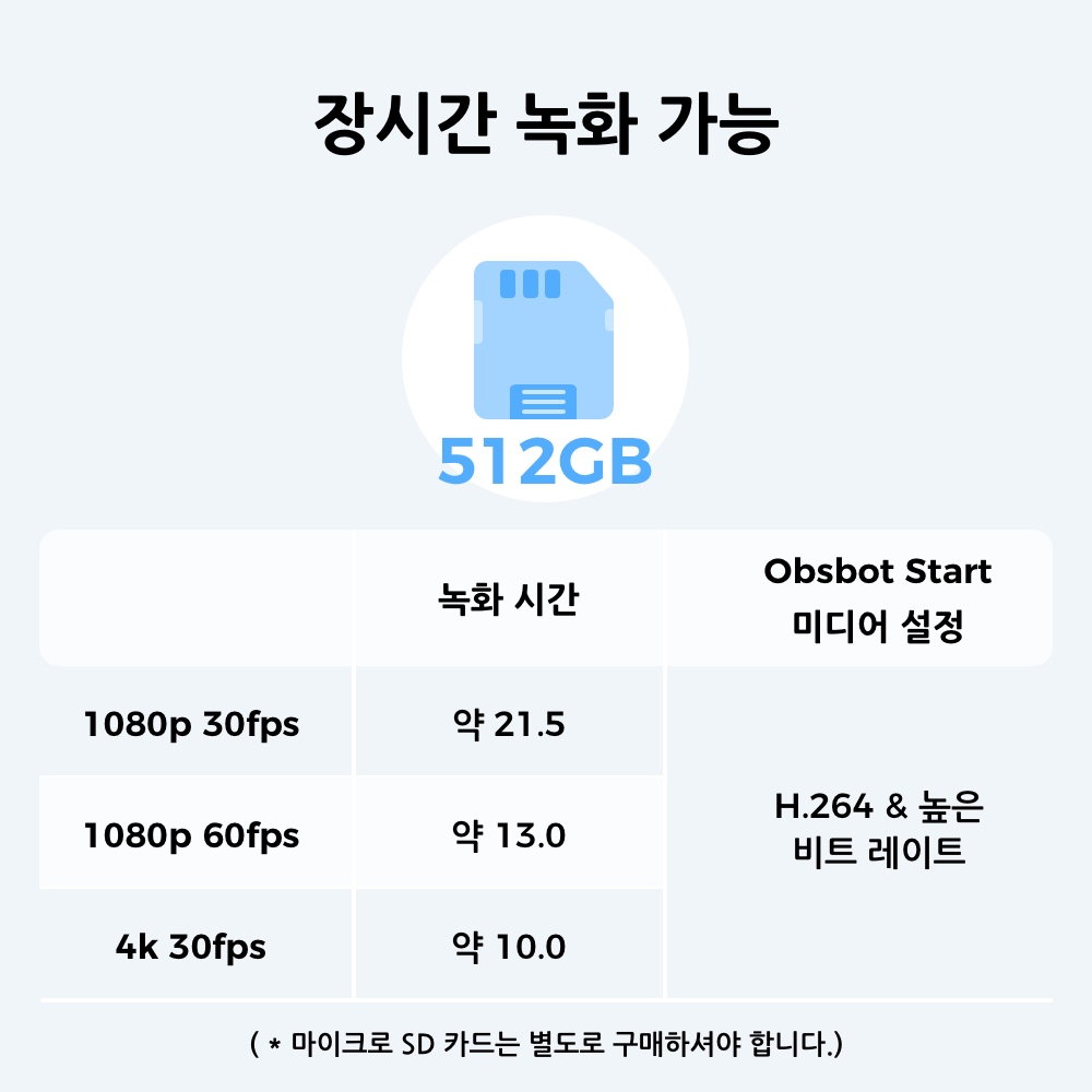 옵스봇 Tail Air AI 4K PTZ 트래킹 카메라 - 상세 이미지 3