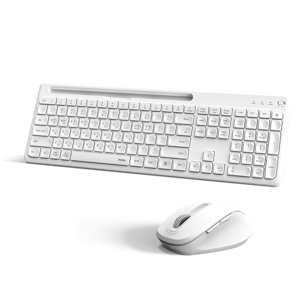 아이노트 KM780RB 무선 블루투스 키보드 마우스 장패드 올인원 풀세트 - 상세 이미지 4
