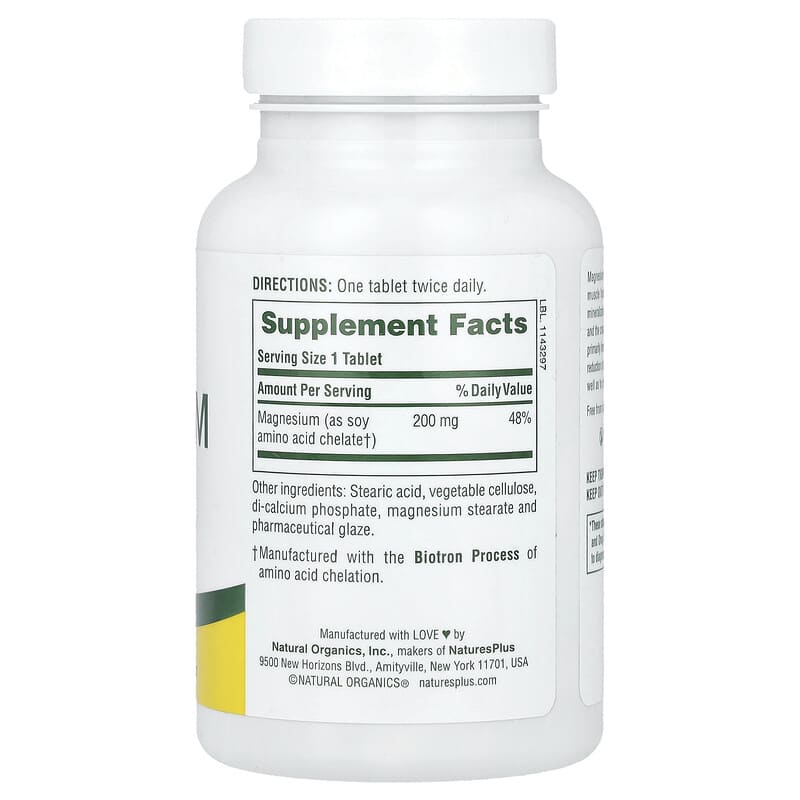 네이쳐스플러스 킬레이트 마그네슘 200mg 90정 x 3병 - 상세 이미지 2