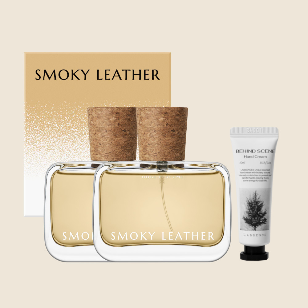 덱스 오브제 스모키 레더 퍼퓸 향수 50ml 2개 + 랍셍스 핸드크림 10ml 증정 - 상품 이미지