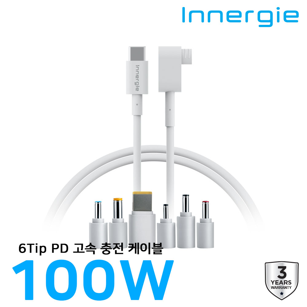 델타 이너지 C-T 100W 고속 충전 케이블(6가지 팁) - 상품 이미지