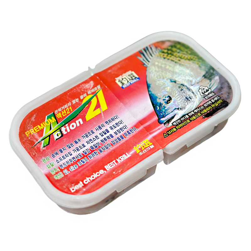조선크릴 끈적이지 않는 프리미엄 액션21 약150g 각크릴 감성돔 전용 낚시미끼 백크릴 - 상세 이미지 4