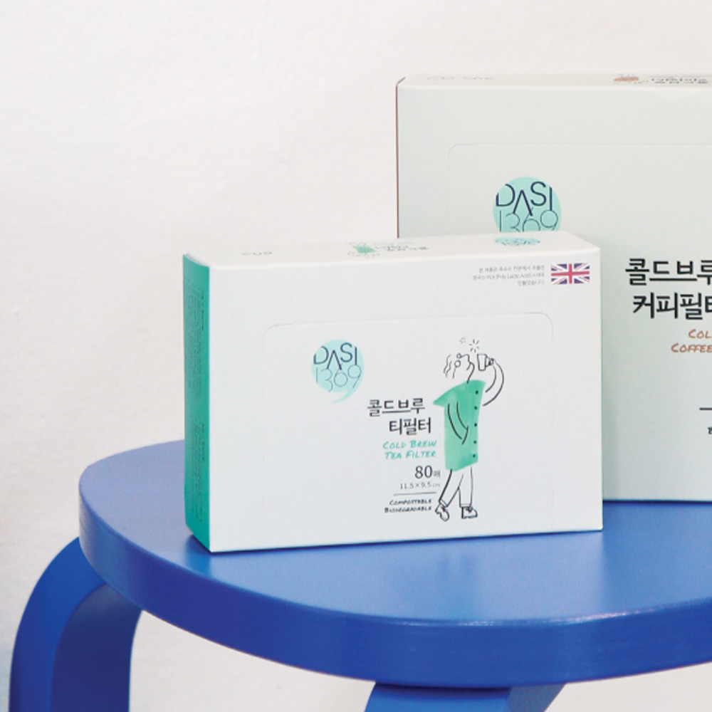 콜드브루 티필터 중형 80매 티망 찻잎거름망 차여과기 티인퓨저 공티백 차티백 - 상세 이미지 5