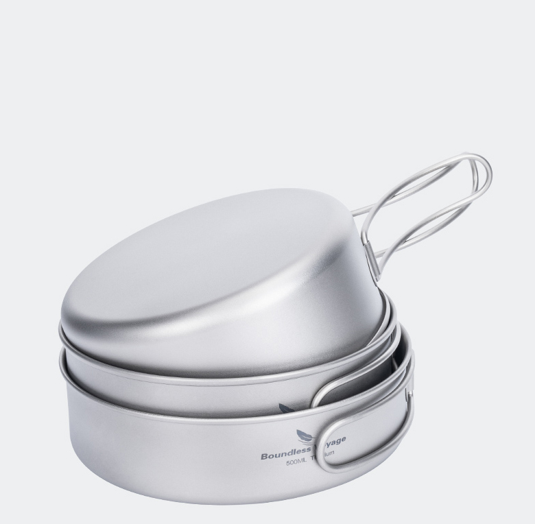 대륙의 벨락웍 티타늄 코펠 접시 백패킹 후라이팬 캠핑웍