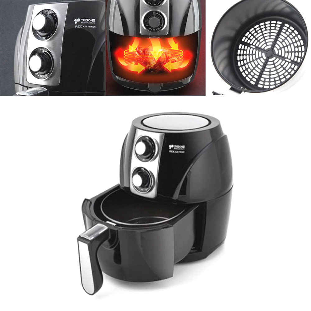 분리형 베이킹 에어프라이어 온도 시간설정 공기순환 튀김기