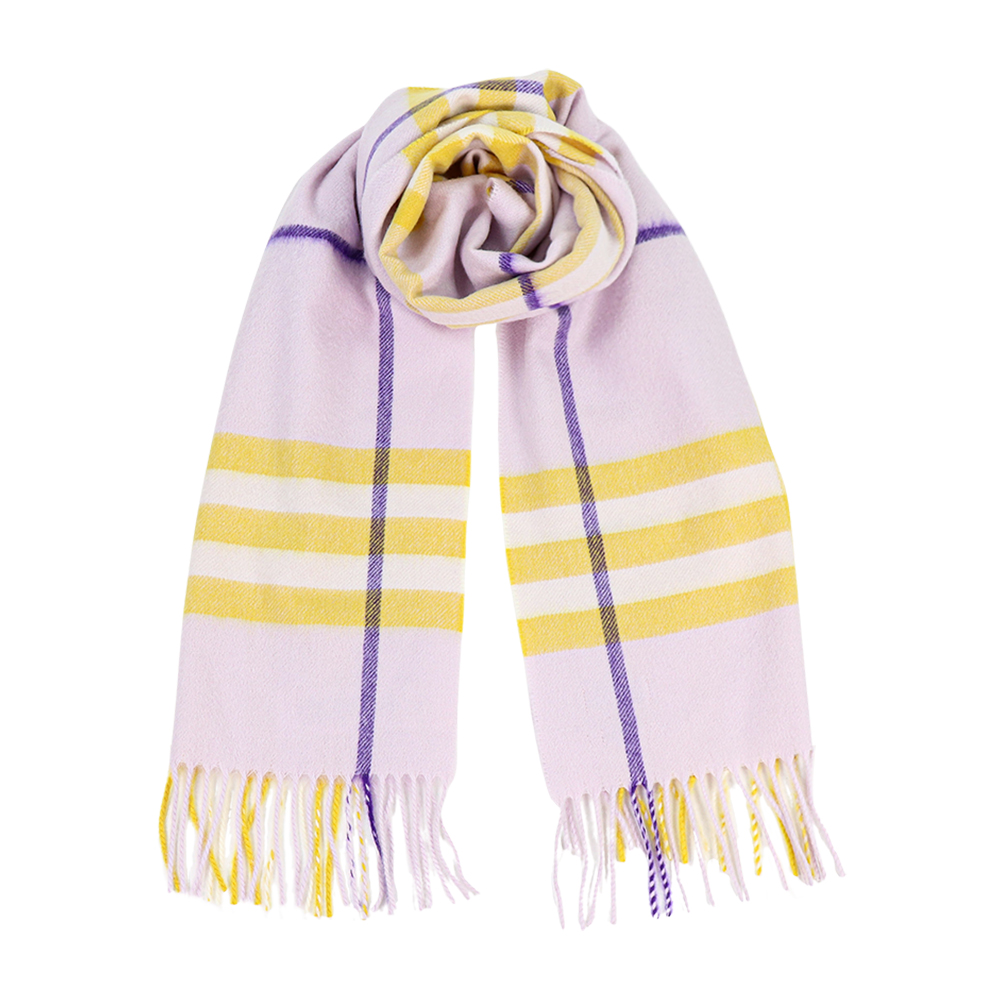 버버리 체크 패턴 캐시미어 머플러 8079556 B7312