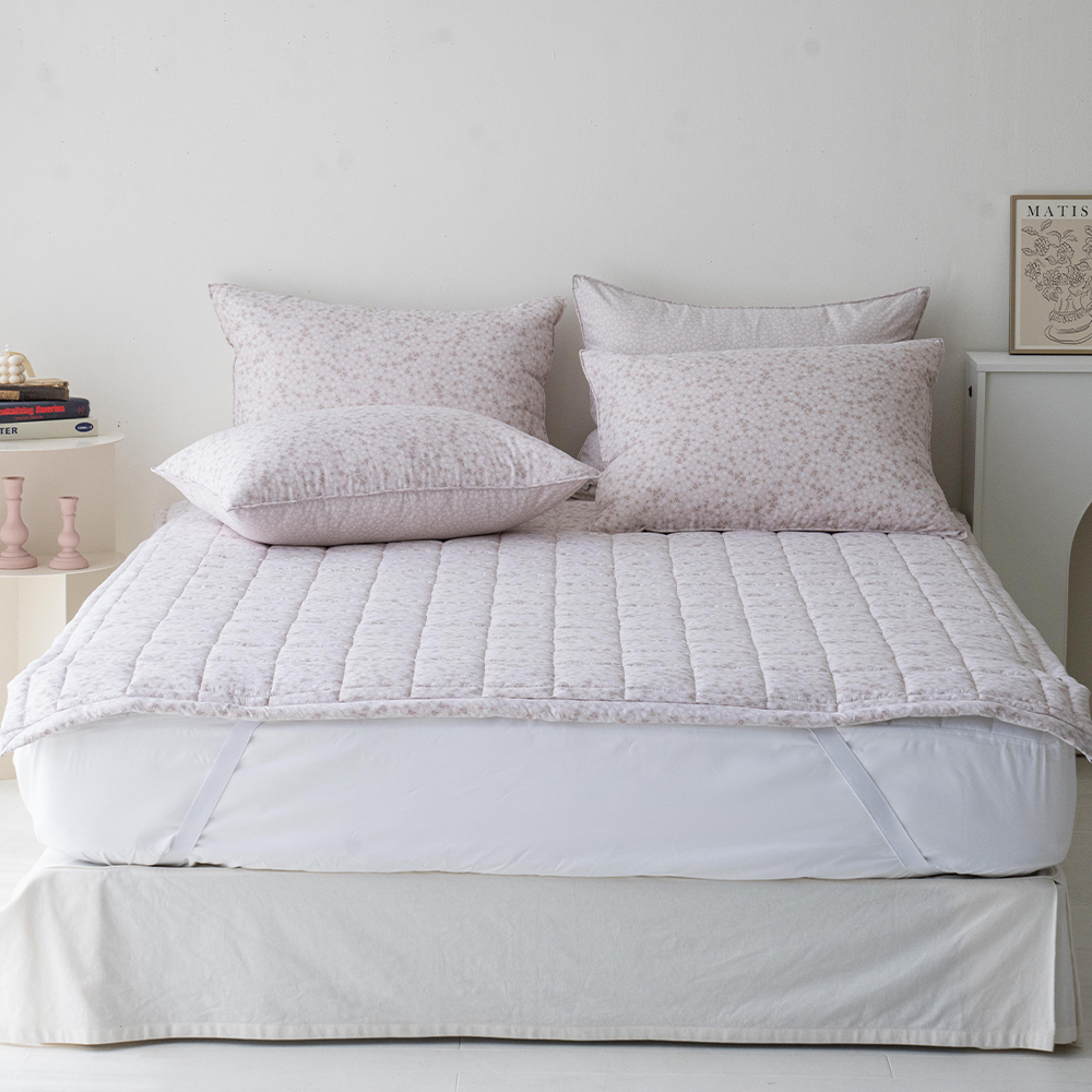 송화침장 먼지없는 알러지케어 S / SS 논슬립 고정밴드 침대패드