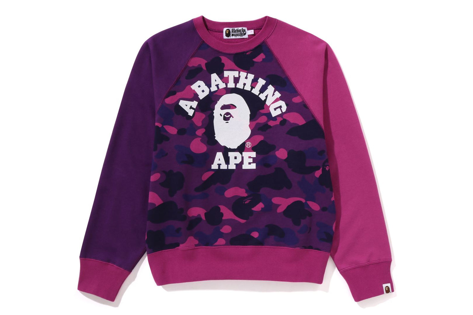 베이프 우먼즈 긴팔티 COLOR CAMO COLLEGE CREWNECK SWEATSHIRT 1K80-213-003 - 상세 이미지 4