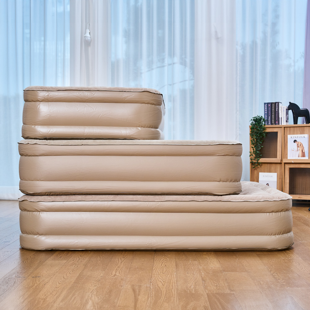 하웃도어 캠핑 에어 매트 침대 더블 자충 소파 베드 원터치 펌프 내장형 에어베개 포함