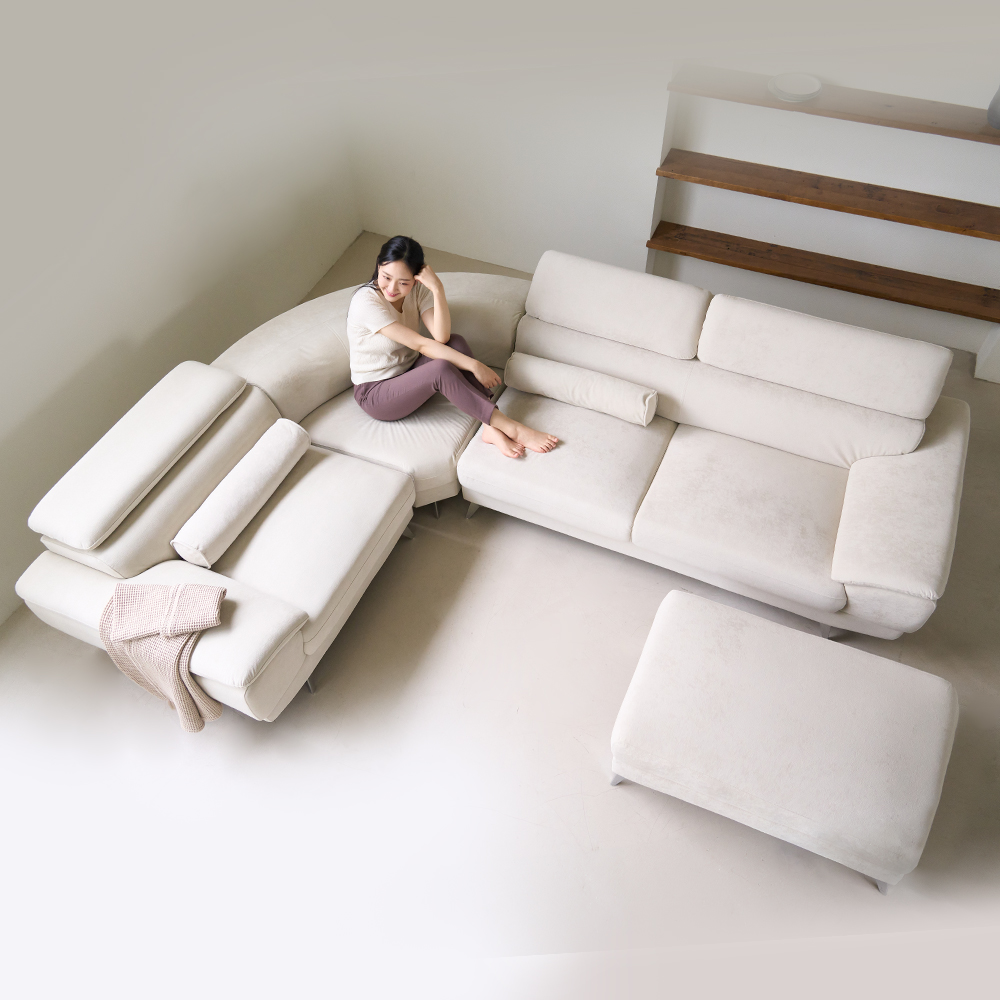 몬스터 플러스 아쿠아텍스 이지클린 기능성 패브릭 소파 코너형 소파 +쿠션Event