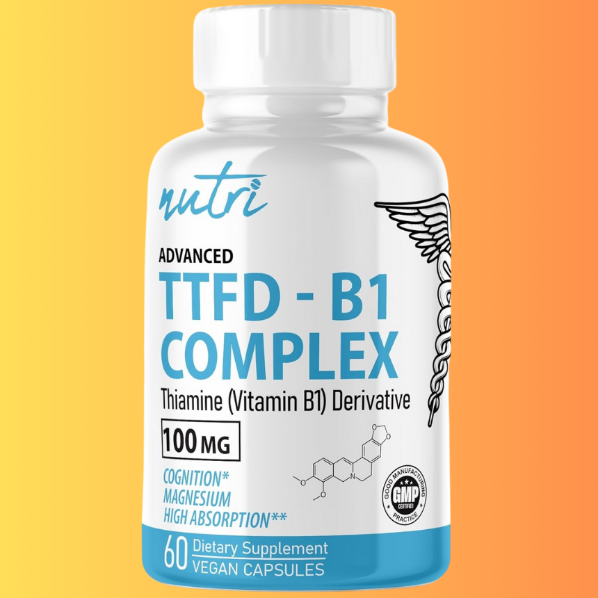 푸르설티아민 TTFD 티아민 B1 보충제 100mg 60캡슐 - 메인 이미지