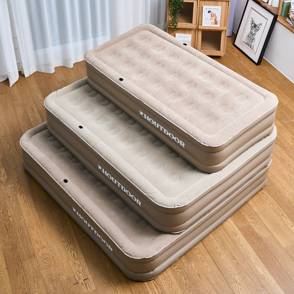 하웃도어 캠핑 에어 매트 침대 더블 자충 소파 베드 원터치 펌프 내장형 에어베개 포함