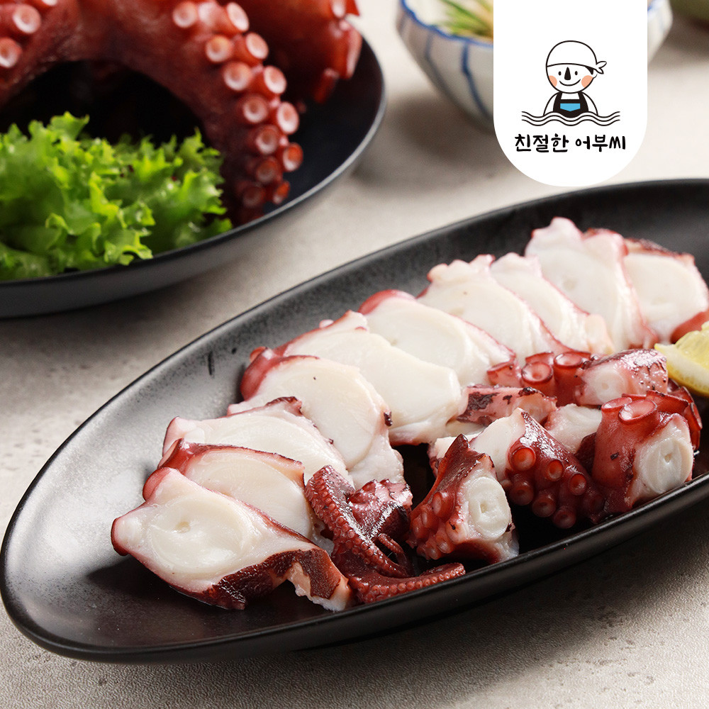 국내산 자연산 문어 자숙 돌문어 냉동 숙회 친절한어부씨 1.4kg, 1개