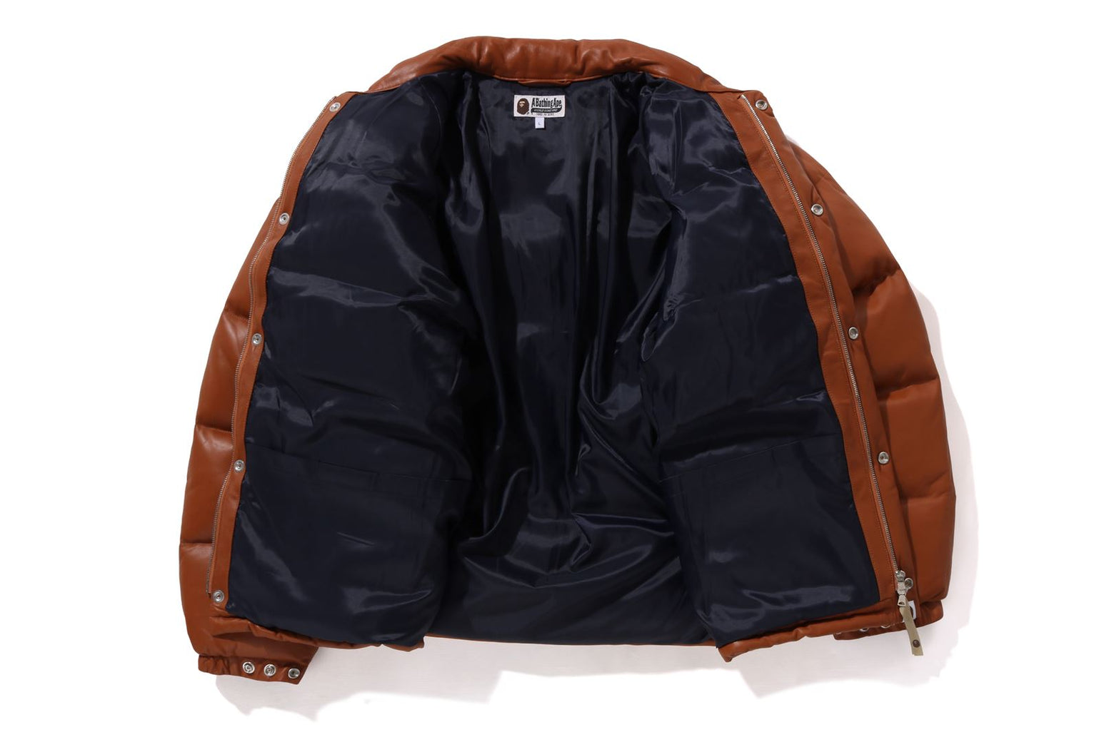 베이프 패딩 LEATHER CLASSIC DOWN JACKET 1K80-144-004 - 상세 이미지 4