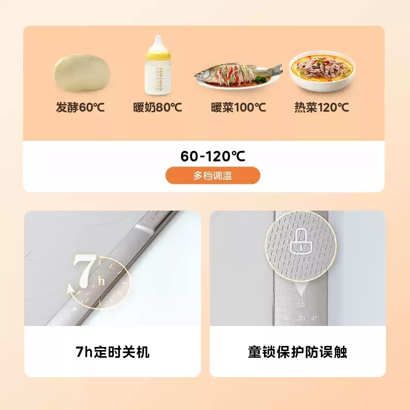 푸드워머 매트 보온 접시 온열패드 워머 음식워머 접이식 온열 식탁 다이닝 - 상세 이미지 5