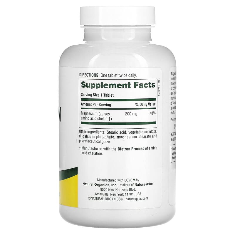 네이쳐스플러스 킬레이트 마그네슘 200mg 180정 x 3병 - 상세 이미지 2