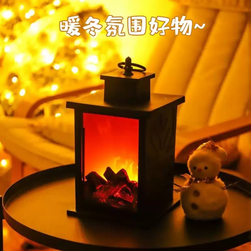 미니벽난로 무드등 전기벽난로 침실 거실 불멍 인테리어 실내 모닥불 조명 - 상세 이미지 4