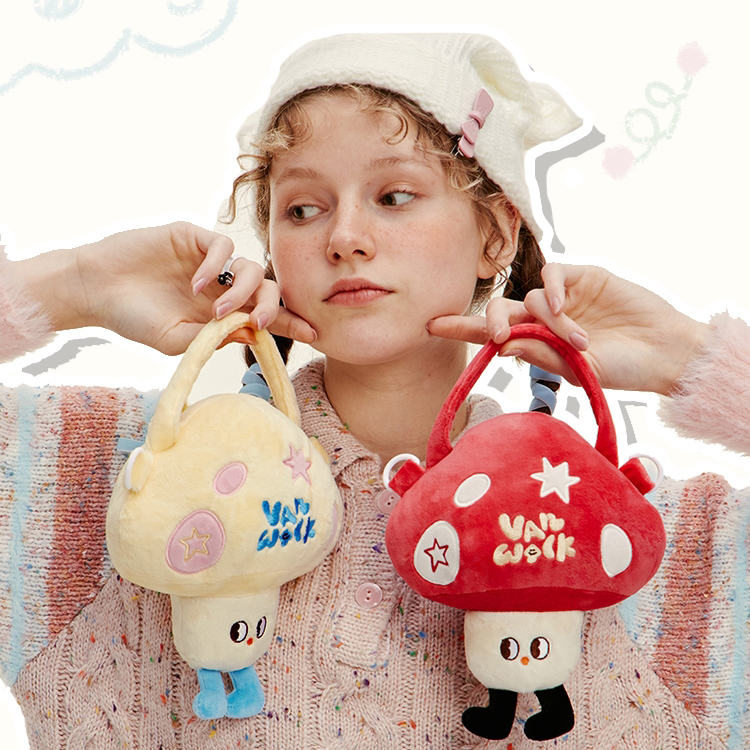 반워크 머쉬룸 스몰 버섯 오리지날 백팩 [미니 레드] - 상세 이미지 5