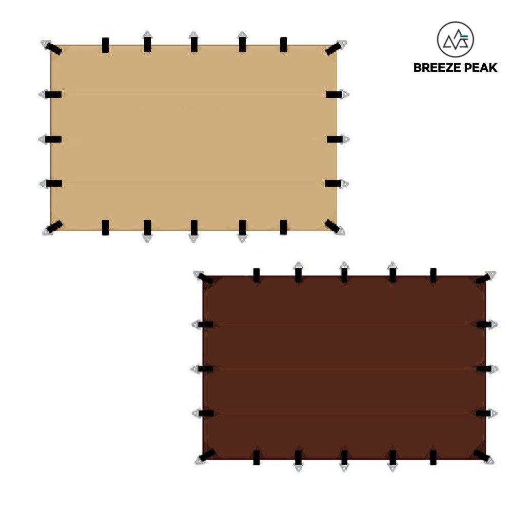 (국내) 초대형타프 대형 타프 스크린 블랙 암막 천막 장박 6x8m 실버 코팅