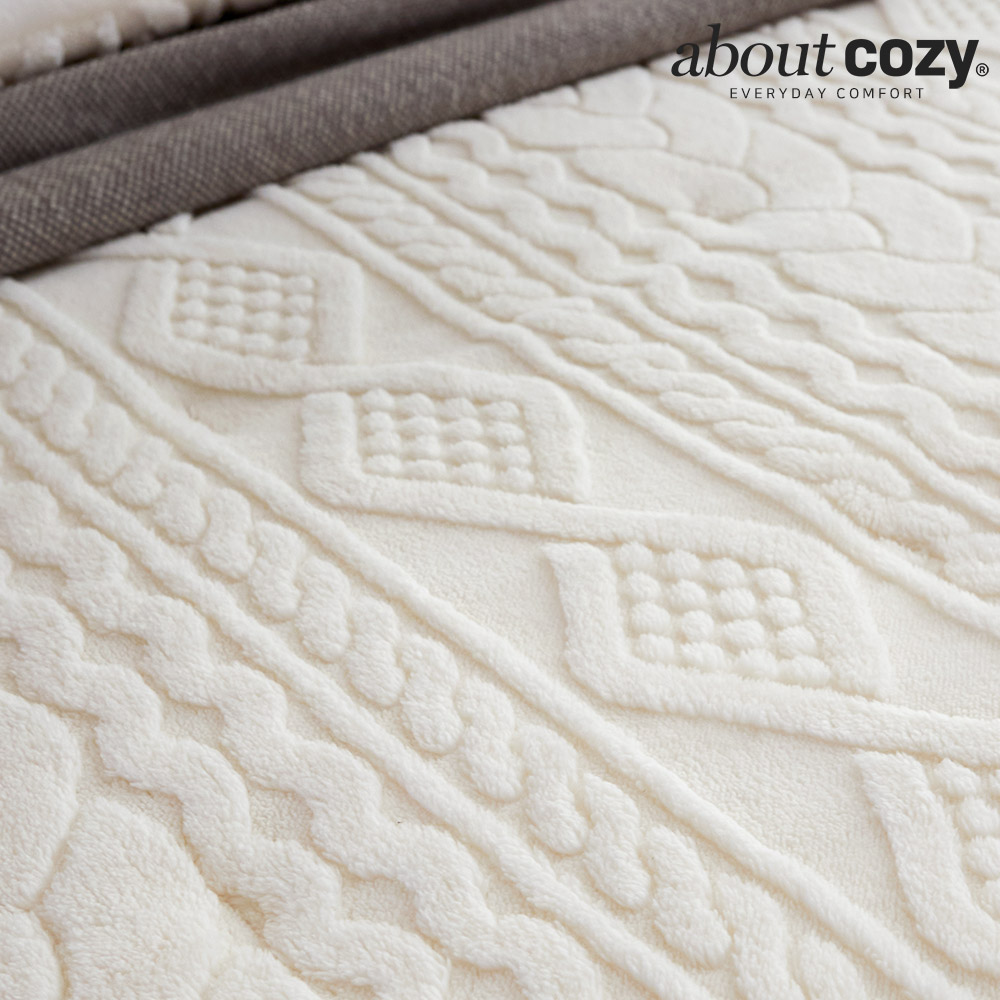 극세사이불세트 겨울이불세트 기숙사,원룸 침구 꽈배기패턴 침대패드,베개커버포함 SS