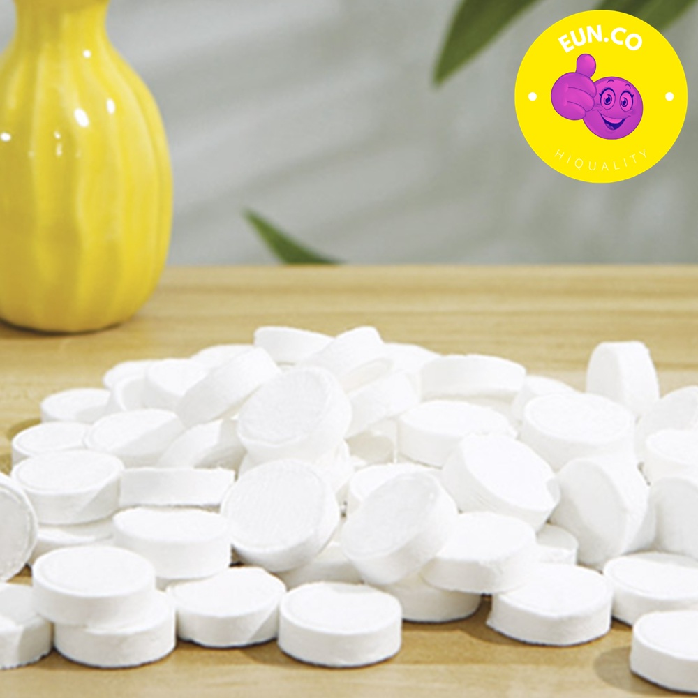 코인 물티슈 위생 휴대용 동전 티슈 압축 휴지 캠핑용 여행용 100개입