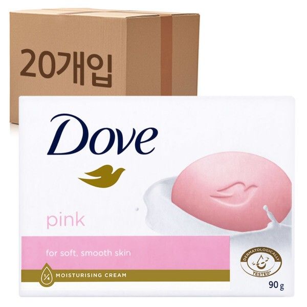 도브비누 핑크 뷰티바 대용량 세수 비누 20개 : 록산하우스